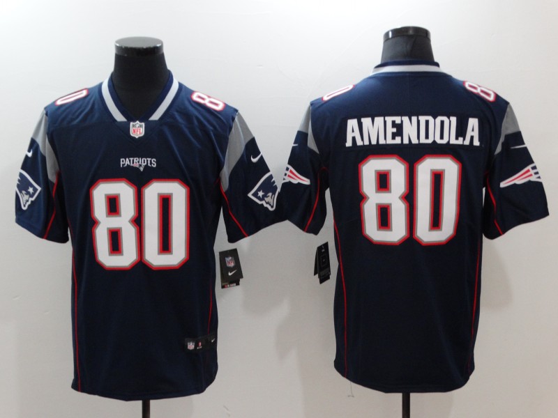 Nike Patriots 80 Danny Amendola Navy Vapor Untouchable Player Limited Jersey