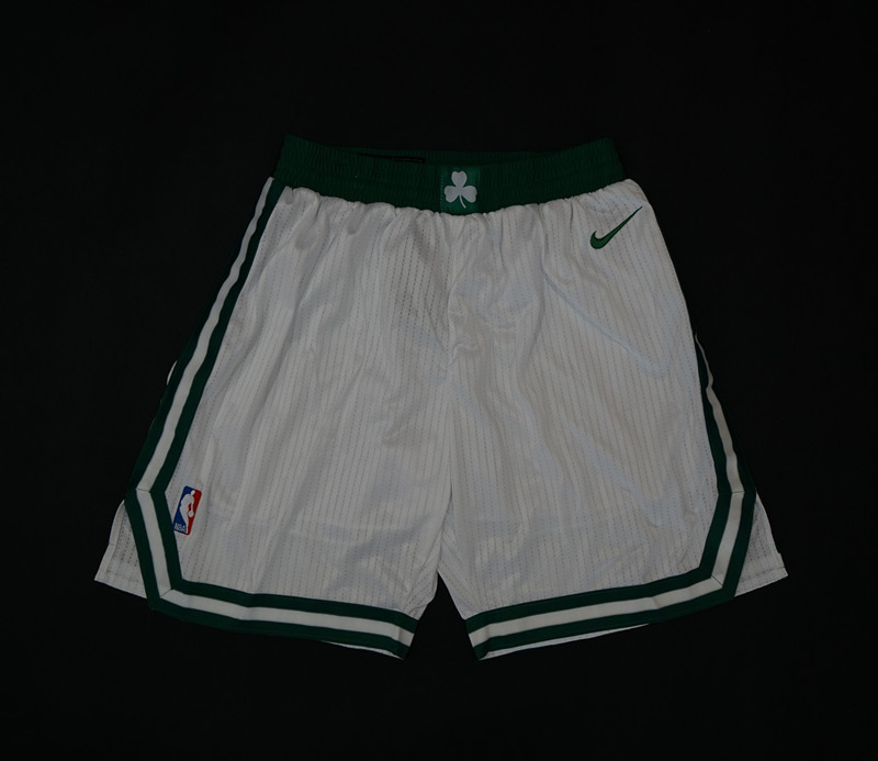 Celtics White Nike NBA Shorts