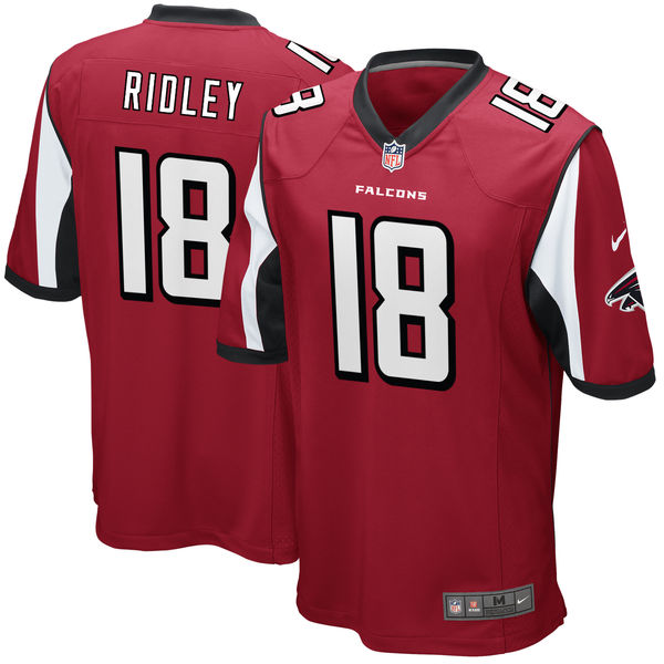 Nike Falcons 18 Calvin Ridley Red 2018 NFL Draft Pick Elite Jersey