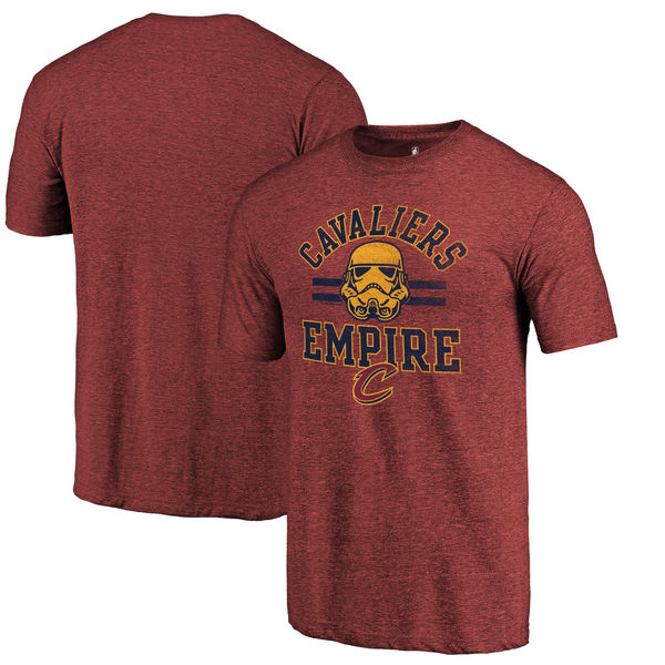 Cleveland Cavaliers Fanatics Branded Cardinal Star Wars Empire Tri-Blend T-Shirt - Click Image to Close
