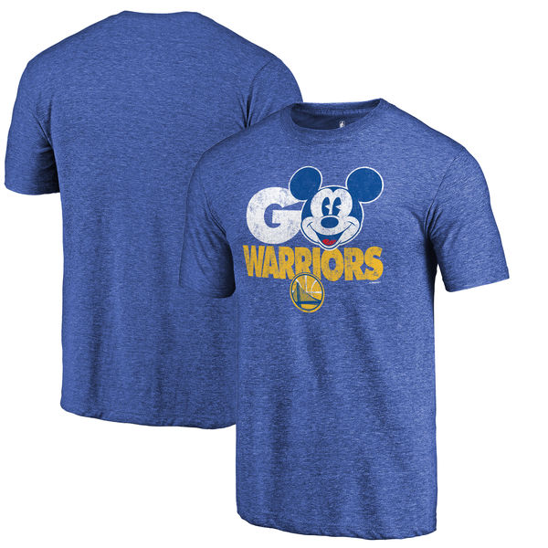 Golden State Warriors Fanatics Branded Royal Disney Rally Cry Tri-Blend T-Shirt