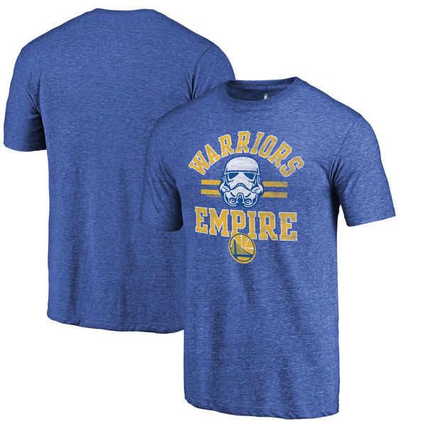Golden State Warriors Fanatics Branded Royal Star Wars Empire Tri-Blend T-Shirt