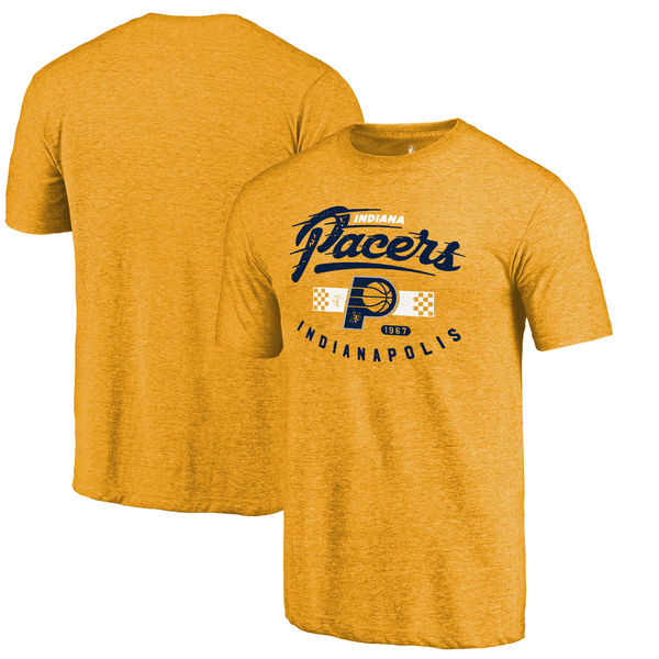 Indiana Pacers Fanatics Branded Gold Pace Car Hometown Collection Tri-Blend T-Shirt - Click Image to Close