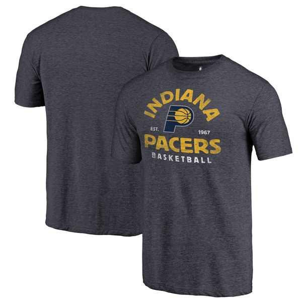 Indiana Pacers Fanatics Branded Navy Vintage Arch Tri-Blend T-Shirt - Click Image to Close