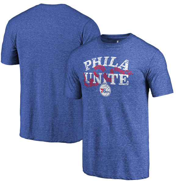 Philadelphia 76ers Fanatics Branded Royal Hometown Collection Join Or Die Tri-Blend T-Shirt