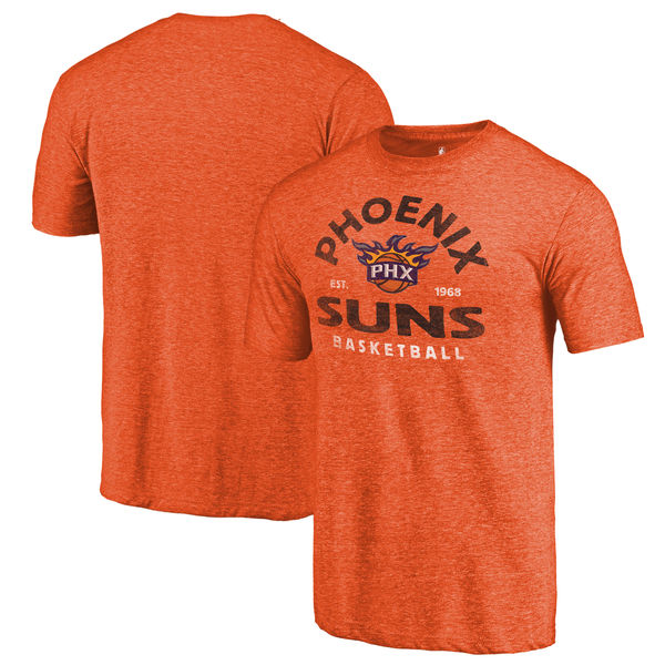 Phoenix Suns Fanatics Branded Orange Vintage Arch Tri-Blend T-Shirt