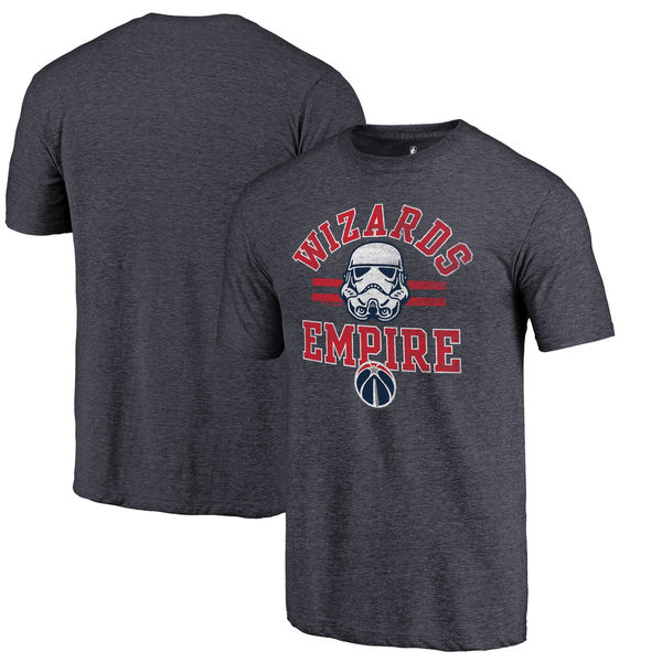 Washington Wizards Fanatics Branded Navy Star Wars Empire Tri-Blend T-Shirt - Click Image to Close