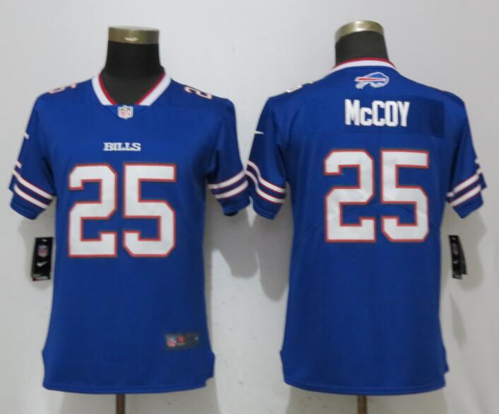 Nike Bills 25 LeSean McCoy Blue Women Vapor Untouchable Limited Jersey
