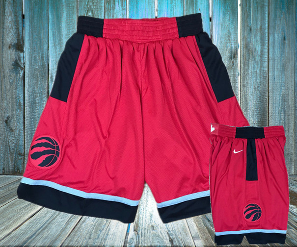 Raptors Red Nike Swingman Shorts