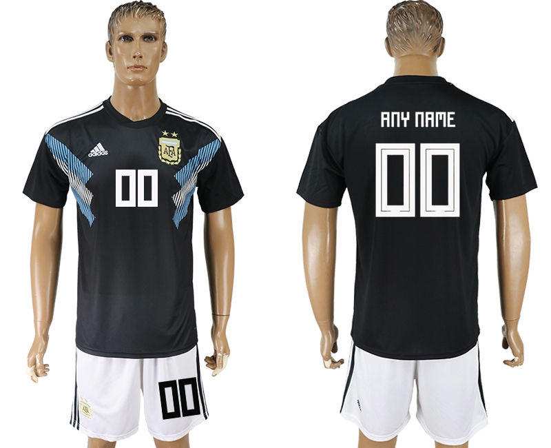 Argentina Away 2018 FIFA World Cup Men's Customized Jersey