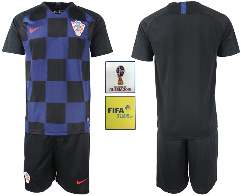Croatia Away 2018 FIFA World Cup Men's Customized Jersey