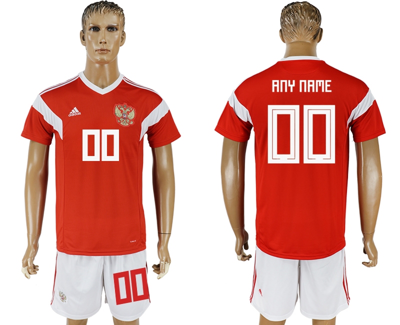 Russia Home 2018 FIFA World Cup Men's Customized Jersey