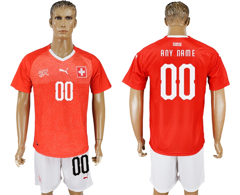 Switzerland Home 2018 FIFA World Cup Men's Customized Jersey