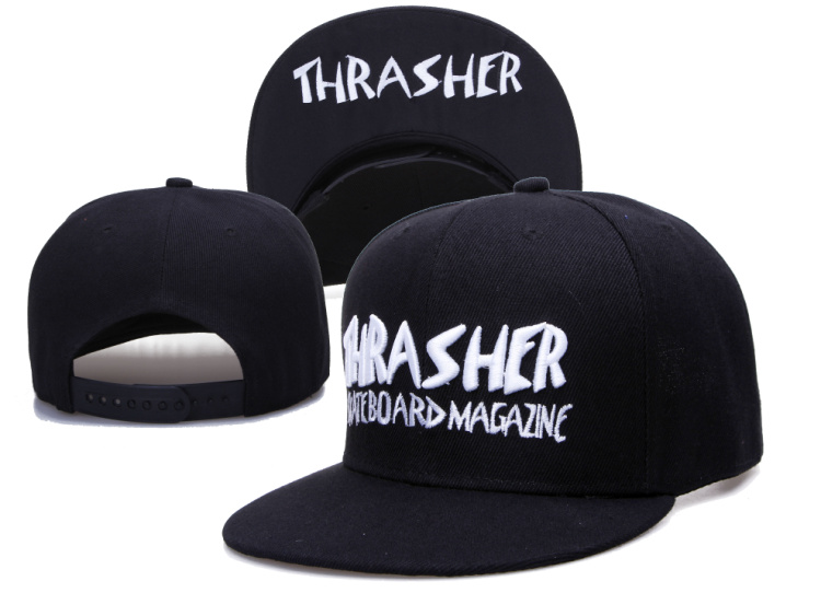 Thrasher Logo Black Adjustable Hat LH