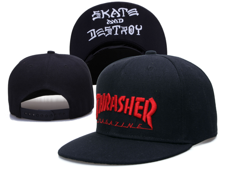 Thrasher Skate And Destroy Black Fashion Adjustable Hat LH