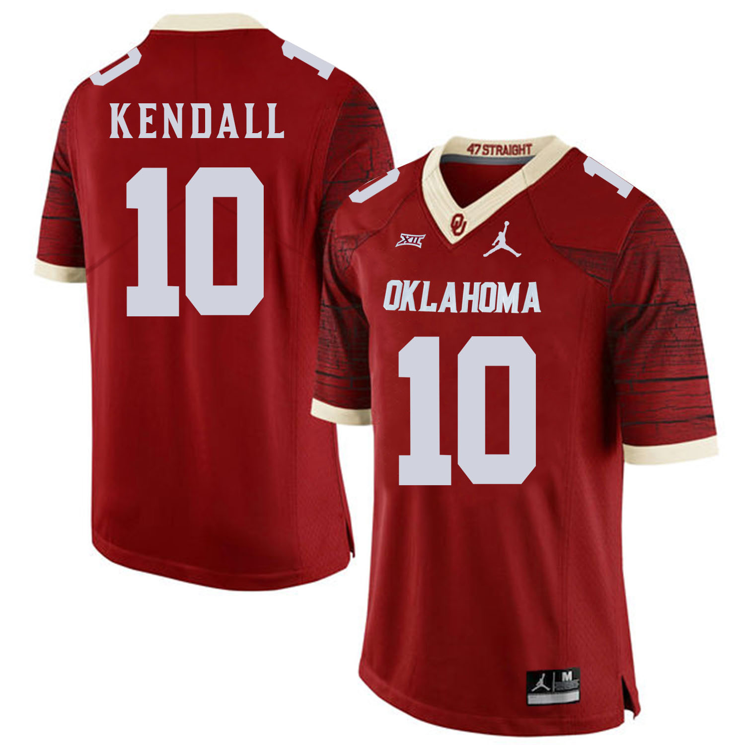 Oklahoma Sooners 10 Austin Kendall Red 47 Game Winning Streak College Football Jersey - Click Image to Close
