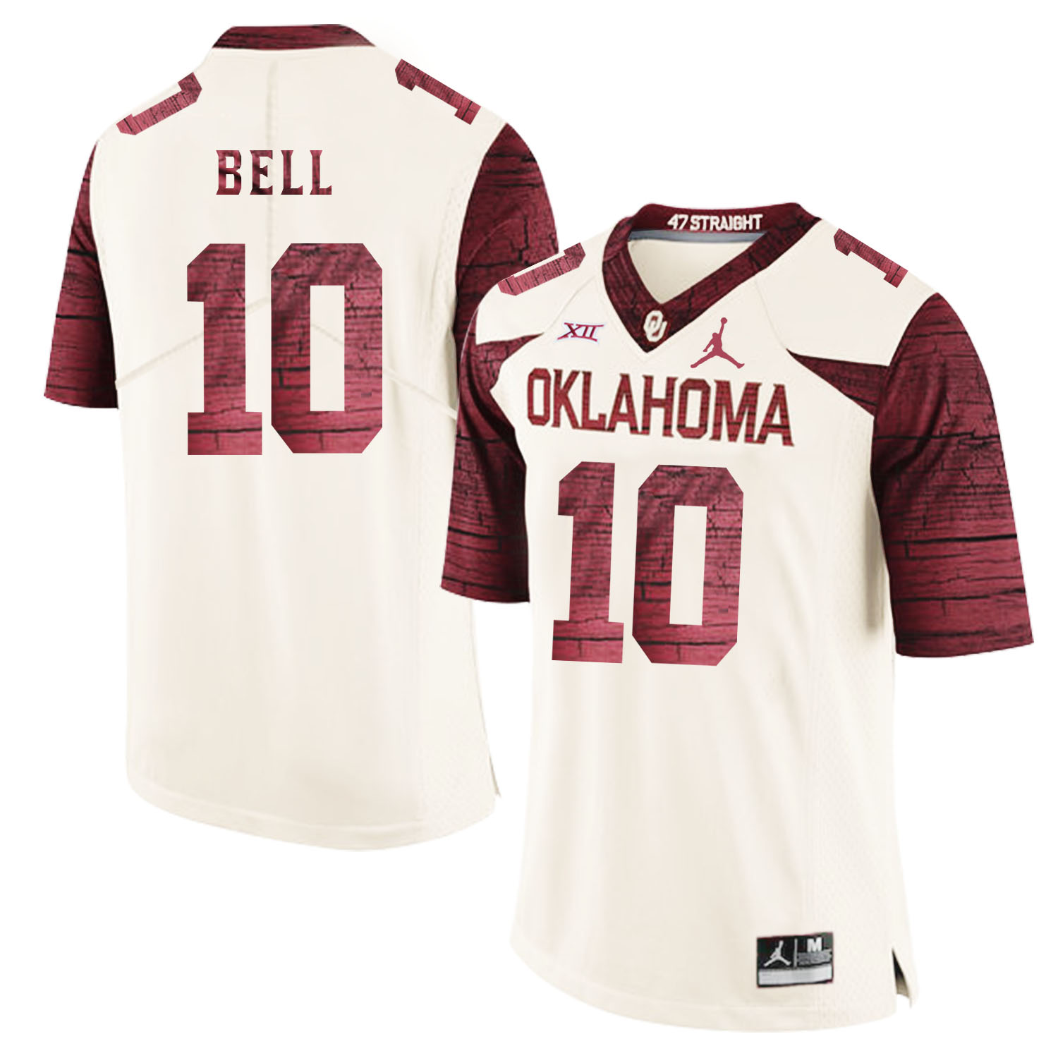 Oklahoma Sooners 10 Blake Bell White 47 Game Winning Streak College Football Jersey - Click Image to Close