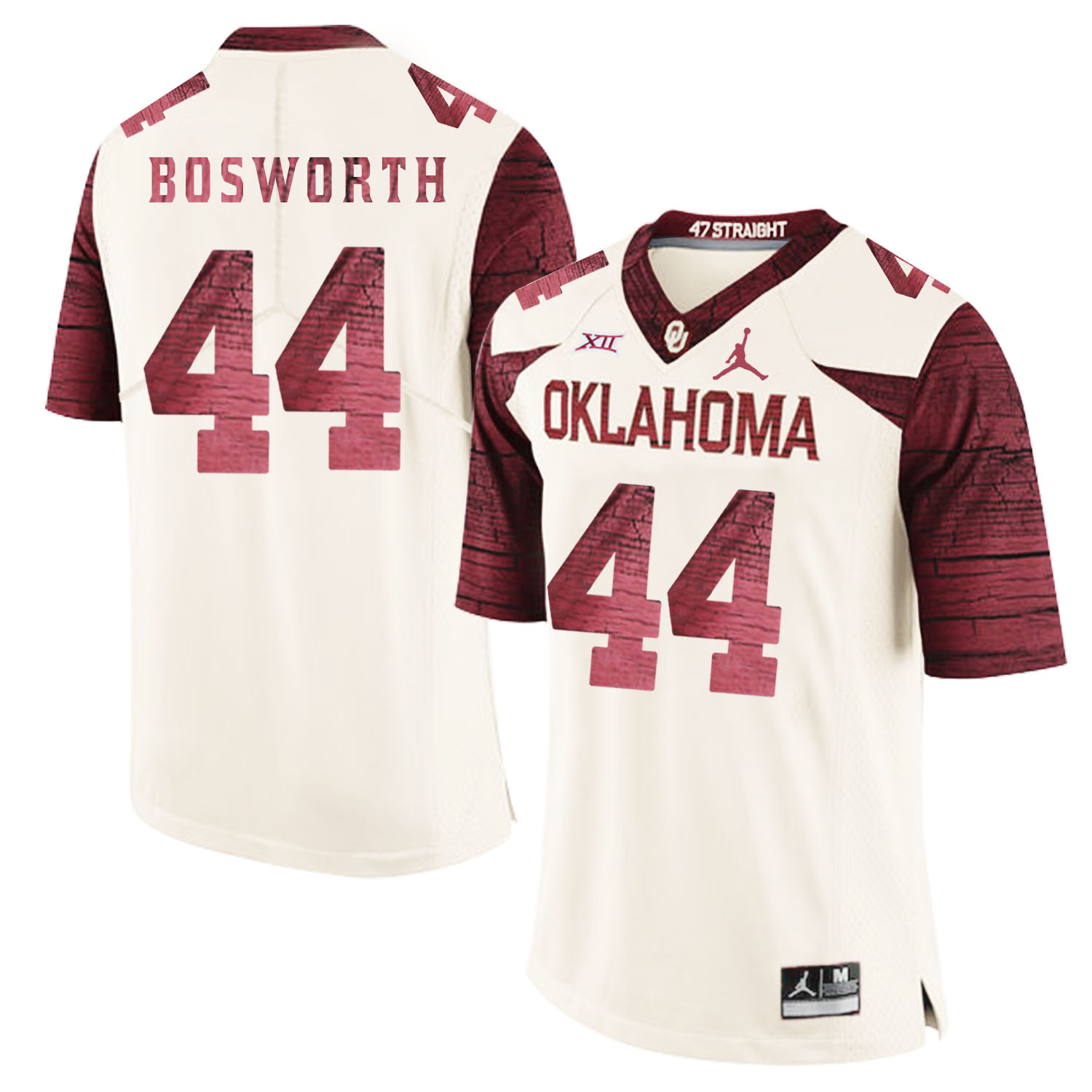 Oklahoma Sooners 44 Brian White Red 47 Game Winning Streak College Football Jersey - Click Image to Close