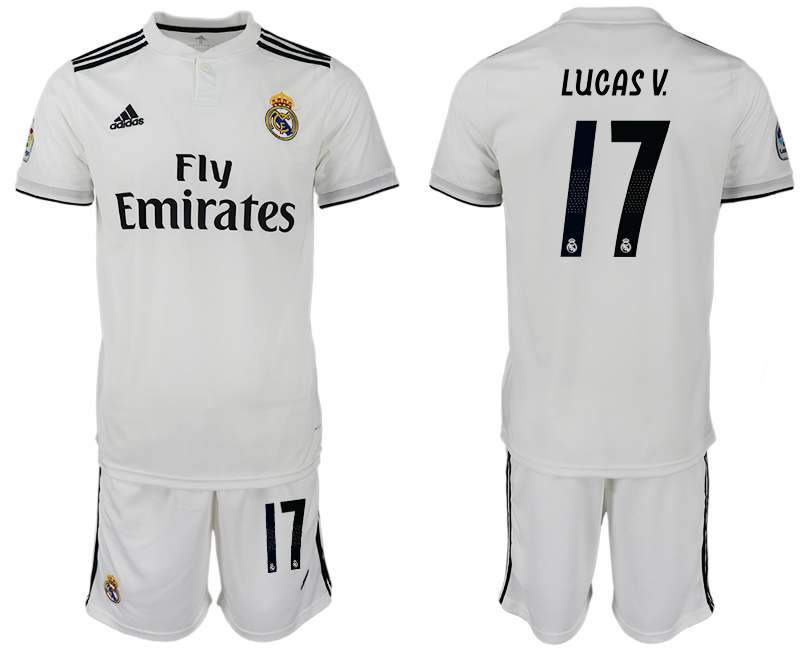 2018-19 Real Madrid 17 LUCAS V. Home Soccer Jersey