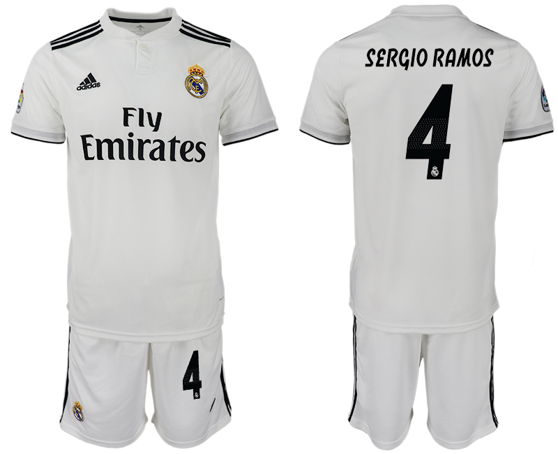 2018-19 Real Madrid 4 SERGIO RAMOS Home Soccer Jersey