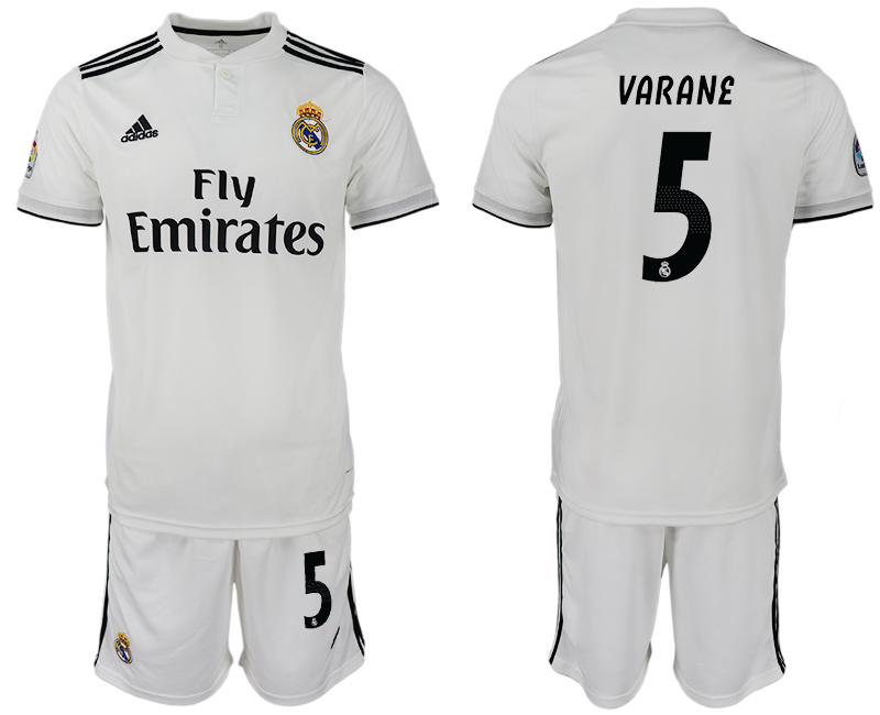 2018-19 Real Madrid 5 VARANE Home Soccer Jersey