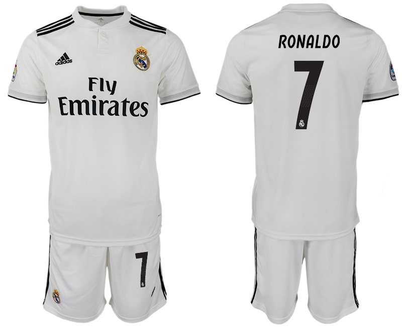 2018-19 Real Madrid 7 RONALDO Home Soccer Jersey