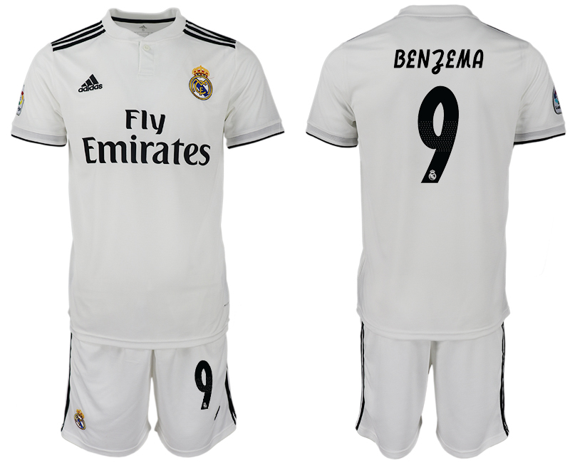 2018-19 Real Madrid 9 BENJEMA Home Soccer Jersey
