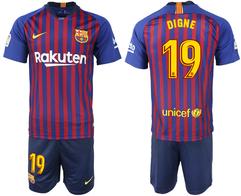 2018-19 Barcelona 19 DIGNE Home Soccer Jersey