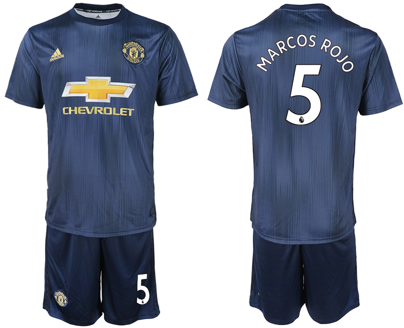 2018-19 Manchester United 5 MARCOS ROJO Third Away Soccer Jersey