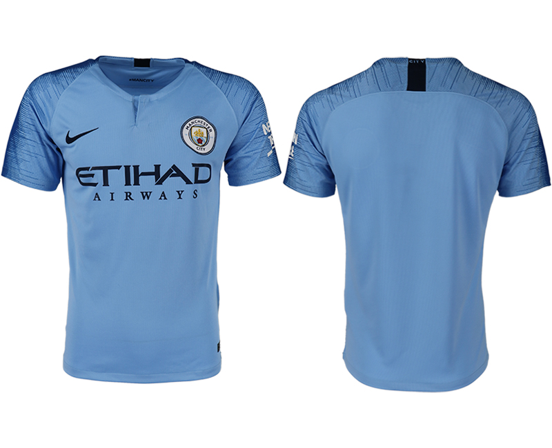 2018-19 Manchester City Home Thailand Soccer Jersey