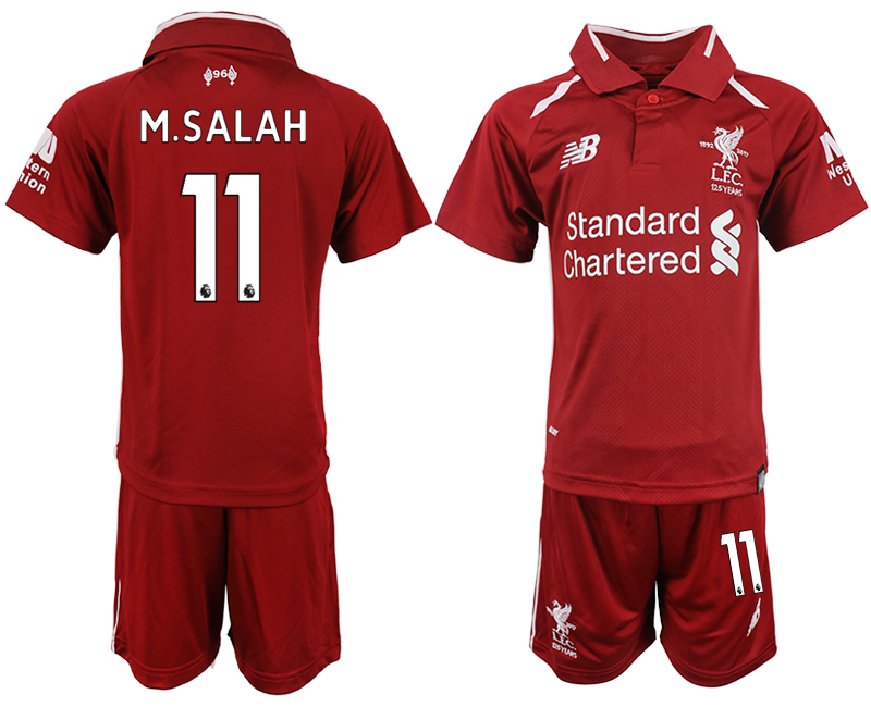 2018-19 Liverpool 11 M.SALAH Home Youth Soccer Jersey