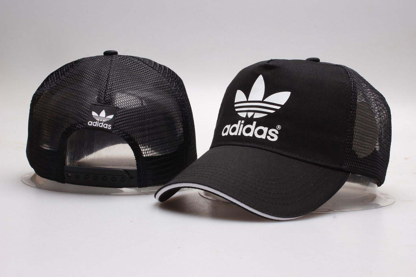 Adidas Fresh Logo Black Adjustable Hat YP