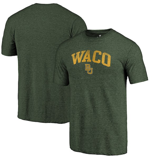 Baylor Bears Fanatics Branded Green Arched City Tri-Blend T-Shirt