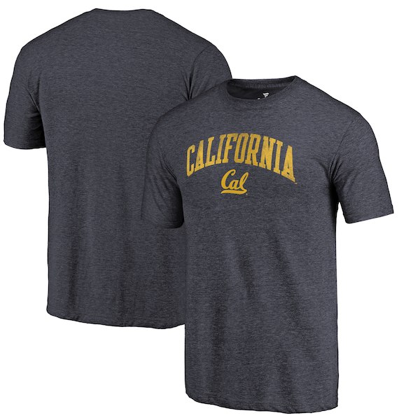 Cal Bears Fanatics Branded Heathered Navy Hometown Arched City Tri-Blend T-Shirt