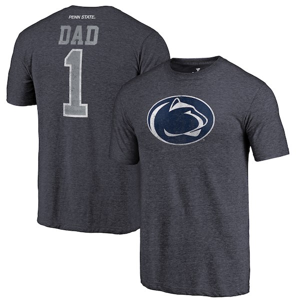 Penn State Nittany Lions Fanatics Branded Navy Greatest Dad Tri-Blend T-Shirt