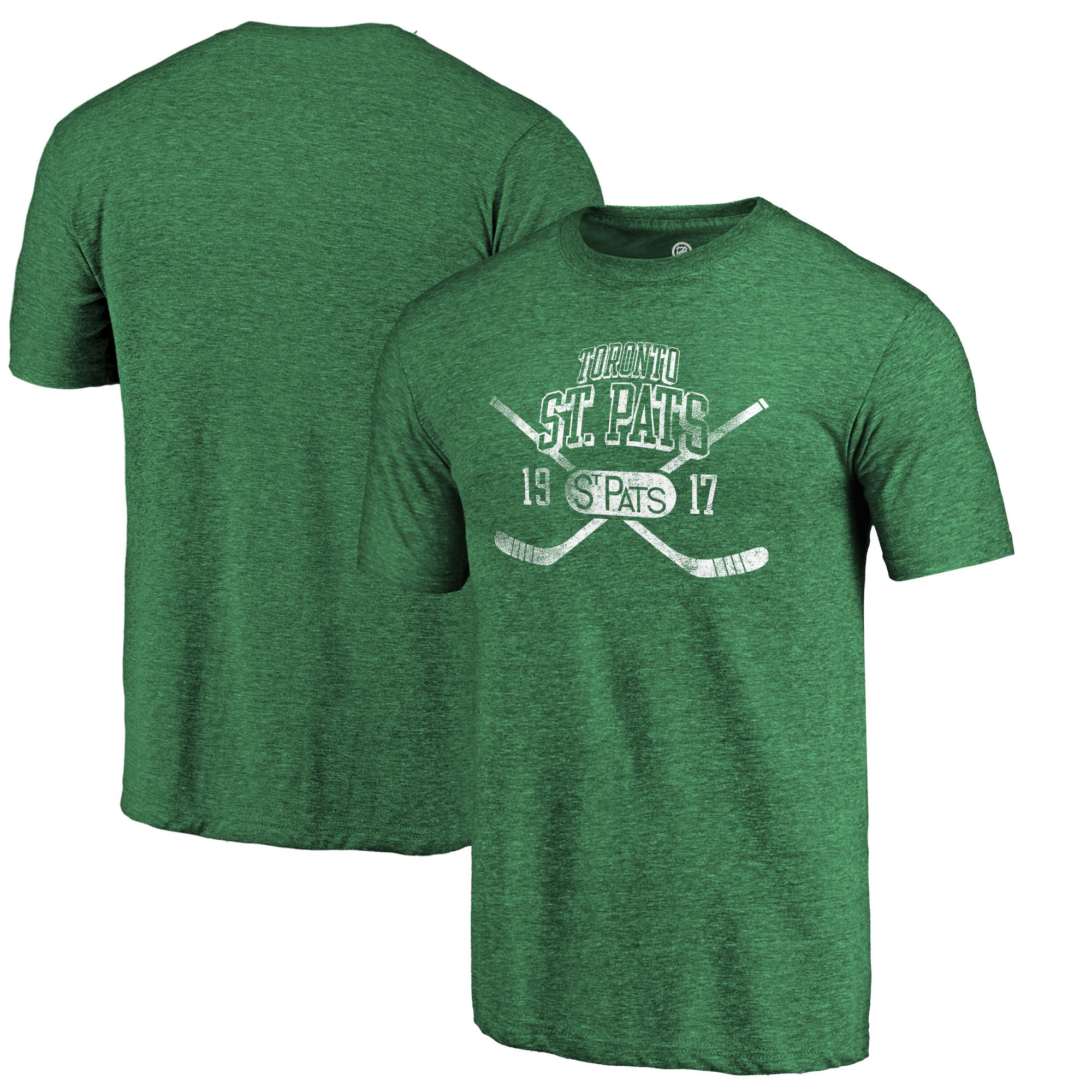 Toronto St. Pats Fanatics Branded Green Vintage Collection Line Shift Tri Blend T-Shirt