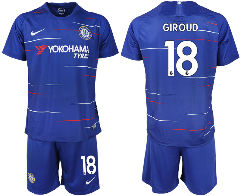 2018-19 Chelsea FC 18 GIROUD Home Soccer Jersey
