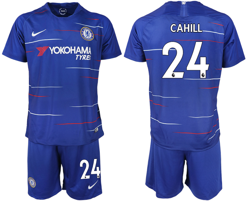 2018-19 Chelsea FC 24 CAHILL Home Soccer Jersey