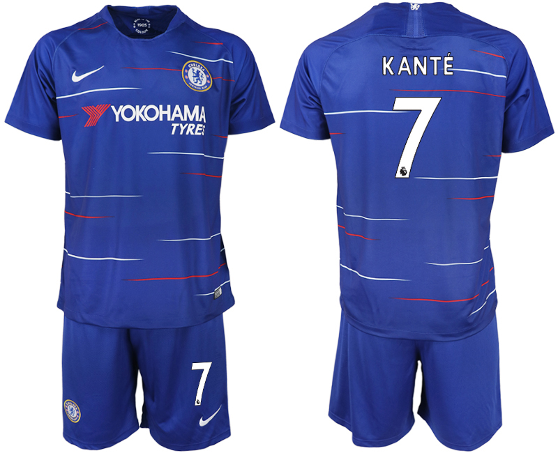 2018-19 Chelsea FC 7 KANTE Home Soccer Jersey