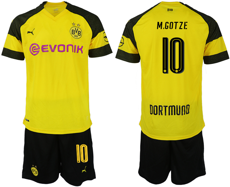 2018-19 Dortmund 10 M.GOTZE Home Soccer Jersey