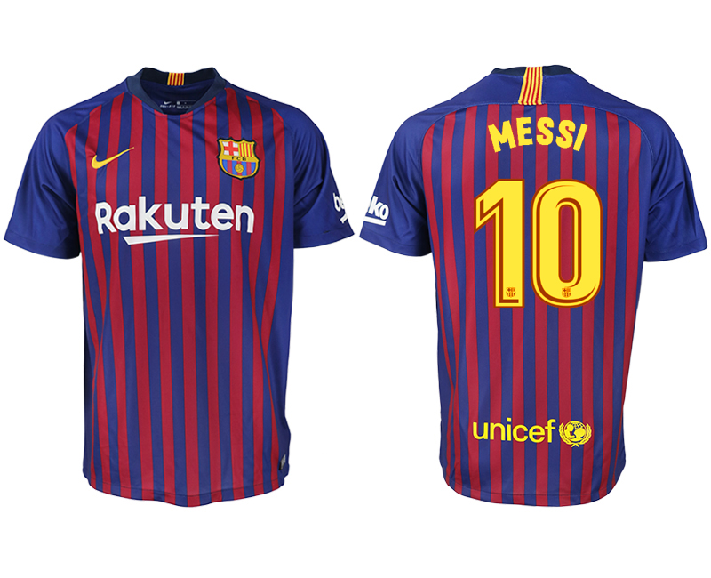 2018-19 Barcelona 10 MESSI Home Thailand Soccer Jersey