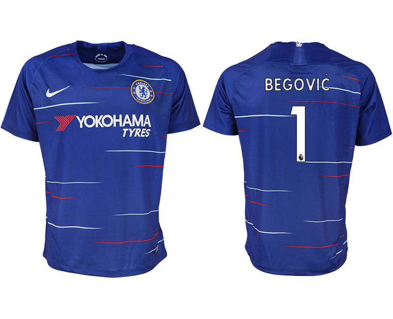 2018-19 Chelsea FC 1 BEGOVIC Home Thailand Soccer Jersey