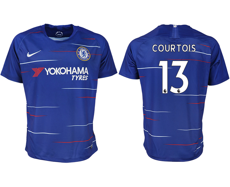 2018-19 Chelsea FC 13 COURTOIS Home Thailand Soccer Jersey