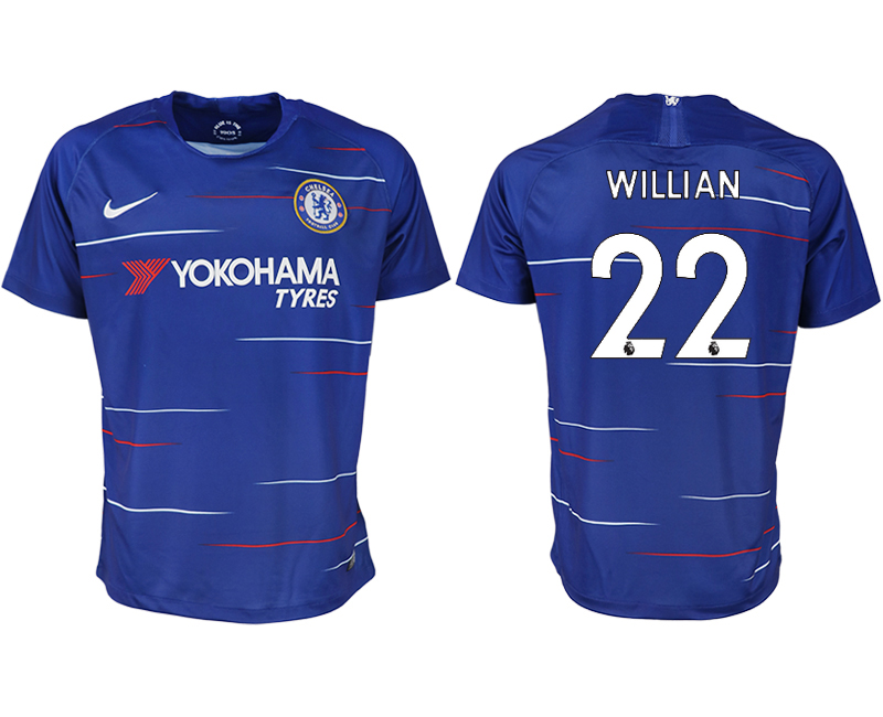 2018-19 Chelsea FC 22 WILLIAN Home Thailand Soccer Jersey
