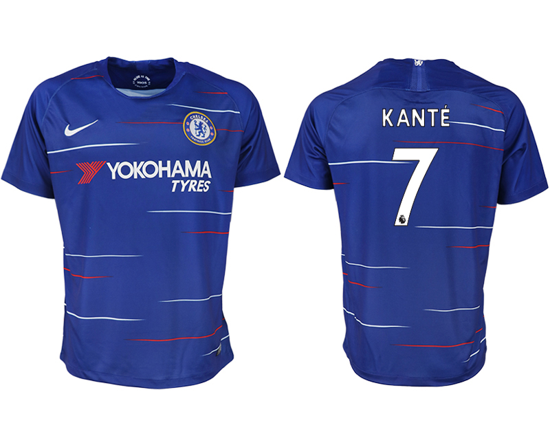2018-19 Chelsea FC 7 KANTE Home Thailand Soccer Jersey