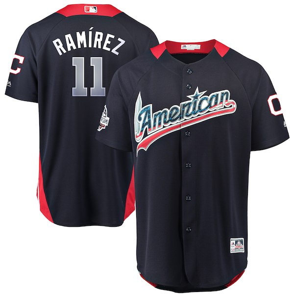 American League 11 Jose Ramirez Navy 2018 MLB All-Star Game Home Run Derby Jersey