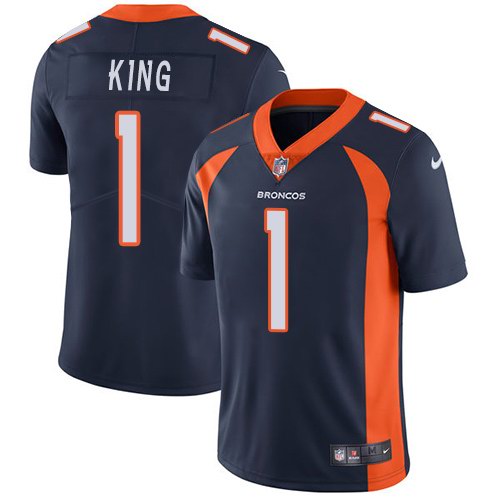 Nike Broncos 1 Marquette King Navy Alternate Youth Vapor Untouchable Limited Jersey