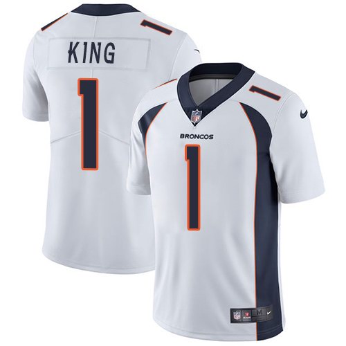 Nike Broncos 1 Marquette King White Youth Vapor Untouchable Limited Jersey
