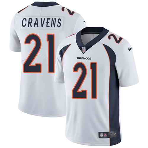 Nike Broncos 21 Su'a Cravens White Youth Vapor Untouchable Limited Jersey
