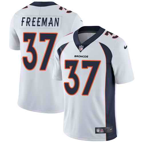 Nike Broncos 37 Royce Freeman White Youth Vapor Untouchable Limited Jersey